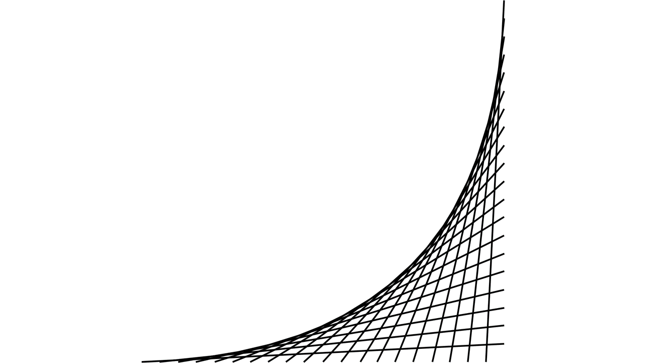 超簡単に直線だけで曲線を描く方法 幾何学模様 よりみち生活